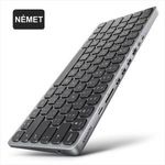 AXAGON HMC-KB-GE Német billentyűzet és hub fotó