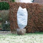 Téli takarófólia zsák zsinórral 2 db - fehér átm. 75 x 150 cm - 50g/m2 fotó