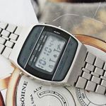 Igazi ritkaság!Gyönyörű retro acél Adec Citizen Alarm Chronograph LCD óra az 1980-as évekből fotó