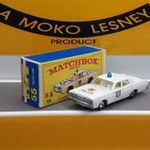 Matchbox Regular Wheels. Mercury Police Car. Ritkaság !!!!!!!!!!!!!!!!!!! + Eredeti Doboz. fotó