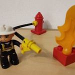 tűzoltó lego duplo tűz láng tömlő tűzcsap tűzoltótömlő fotó