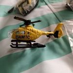 Helikopter makett fém játék ! új csomagolt, propeller forog fotó