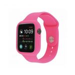 Szilikon szíj és védőtok Apple Watch órához, 42 mm - rózsaszín fotó