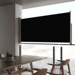 fekete kihúzható oldalsó terasz napellenző 60 x 300 cm fotó