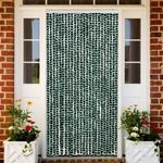 zöld és fehér zsenília rovarfüggöny 100 x 230 cm fotó