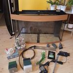 180 literes Juwel Vision íves akvárium szett. Sok felszereléssel. fotó