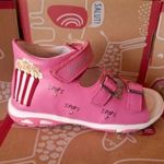 D.D. Step lány világítós bőrszandál 30 - Dark Pink AKCIÓ!!! fotó