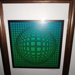 Victor Vasarely - gyönyörű régi absztrakt alkotás -1Ft! Nincs minimálár!!! fotó