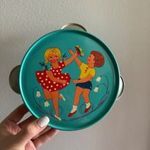 Retro fém tamburin, csörgődob – 1970–80-as évek – hibátlan állapotban fotó