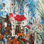 Absztrakt festmény 30x60 cm fotó