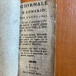 1807 - Mini kalendárium Udinéből - Giornale e lunario - az év minden hónapjára - 10 x 5, 5 cm fotó