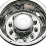 Dísztárcsa inox 22, 5" díszkupakos, extra mélyített - TruckerShop fotó