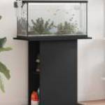 vidaXL fekete szerelt fa akváriumi állvány 75x36x72, 5 cm fotó