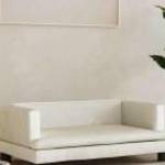 vidaXL krémszínű bársony kutyaágy 80 x 45 x 30 cm fotó