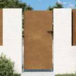 vidaXL corten acél kerti kapu 85 x 175 cm fotó