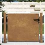 vidaXL corten acél kerti kapu 105 x 80 cm fotó
