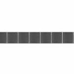 vidaXL fekete WPC kerítéspanelszett 1484 x (105-186) cm fotó
