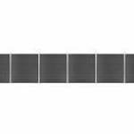 vidaXL fekete WPC kerítéspanelszett 1045 x 186 cm fotó