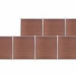 vidaXL barna WPC kerítéspanel 1218 x 186 cm fotó