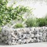 vidaXL horganyzott acél gabion fal 450 x 30 x 50 cm fotó
