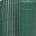vidaXL zöld kétoldalas PVC kerti kerítés 90 x 300 cm fotó