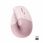 Logitech Egér - Lift (Vezeték nélküli, Optikai, 6 gomb, 4000 DPI, USB, rózsaszín, Bluetooth) - LOGIT fotó