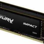 Kingston 32GB DDR4 3200MHz Kit(2x16GB) SODIMM Fury Impact Black fotó