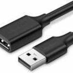 UGREEN USB-A to USB-A male/famale cable 3m Black fotó