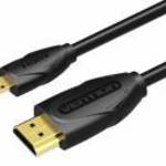 Vention Micro HDMI/M -> HDMI/M 3m cable Black fotó