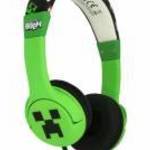 OTL Technologies Minecraft Creeper Headphones Green fotó