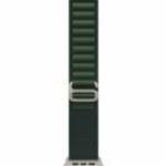 Apple Watch 49mm Loop Dark Green-Natural Titanium Large fotó