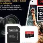 Sandisk 32GB microSDHC Extreme Pro Class 10 UHS-I V30 A1 + adapterrel fotó