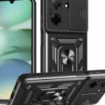 Defender szilikon telefonvédő (ütésállóság, tartógyűrű, kameravédő) FEKETE Xiaomi Redmi A5 4G - giga fotó