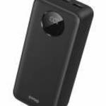 BWOO powerbank LCD kijelzővel 22, 5W 30000mAh - fekete fotó