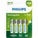 Philips nikkel-fémhidrid (NiMH) újratölthető elem AA 2600mAh - 4db fotó