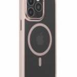 Comma Joy Elegant MagSafe-kompatibilis tok iPhone 15 Plus - rózsaszín fotó