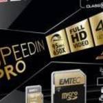 EMTEC "SpeedIN" 128GB UHS-I/U3/V30/A2 100/95 MB/s microSDXC Memóriakártya adapterrel fotó