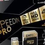 EMTEC "SpeedIN" 256GB UHS-I/U3/V30/A2 100/95 MB/s microSDXC Memóriakártya adapterrel fotó
