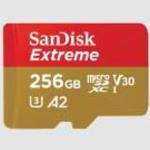 SanDisk Extreme 256 GB MicroSDXC UHS-I Class 3 fotó