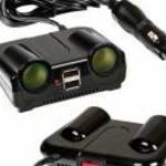 Szivargyújtó és USB elosztó kapcsolóval 12/24V - TruckerShop fotó