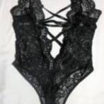fekete csipke body kombidressz h: 69 cm fotó