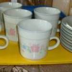 Tavaszi Teás bögre készlet 8 db, vastag porcelán 2 dl - Új fotó