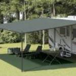 vidaXL sötétzöld HDPE sátorszőnyeg 400 x 700 cm fotó