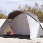 vidaXL 2 személyes szürke vízálló felugró strandsátor fotó
