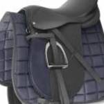 vidaXL Lovaglás Nyereg Készlet 16 "Valódi Bőr Fekete 14 cm 5-az-1- be fotó
