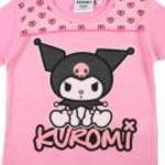 Hello Kitty Kuromi Pink gyerek rövid póló, felső 5 év fotó