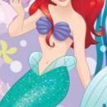 Disney Hercegnők Ariel Pink fürdőlepedő, strand törölköző 70x140cm fotó