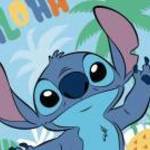 Disney Lilo és Stitch, A csillagkutya Ananas kéztörlő, arctörlő, törölköző 30x30cm fotó