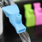 Szilikon adapter, hosszabbító csaphoz Kék - Univerzális csatlakozó fürdőszobai és kerti használatra fotó