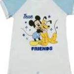 Rövid ujjú baba napozó Mickey egér mintával fotó